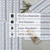 Home Weavers Orion Collection 100% Cotton Bathroom Rug, Non Slip & Machine Washable Bath Mat, Thick Plush Rugs - 20"X32"