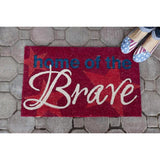 Entryways 'Home of the Brave' Non-slip Coir Doormat