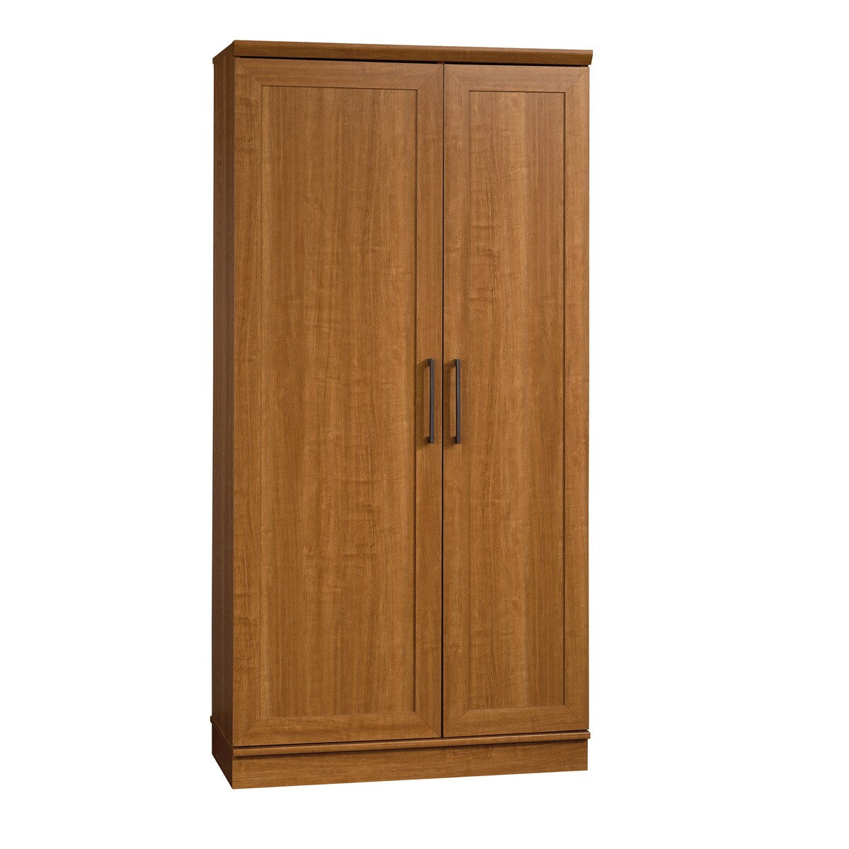 HomePlus 71" Tall 2-Door Multiple Shelf Wood Storage Cabinet, Sienna Oak Finish