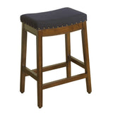 HomePop Blake Contour saddle seat Counter Stool