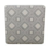 HomePop Luxury 28 Inches Square Storage Ottoman
