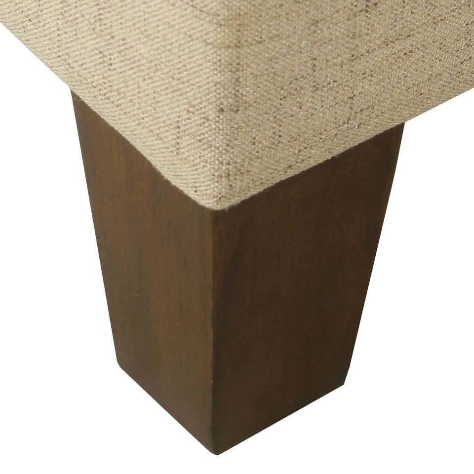 HomePop Luxury 28 Inches Square Storage Ottoman