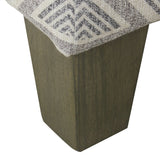 HomePop Luxury 28 Inches Square Storage Ottoman