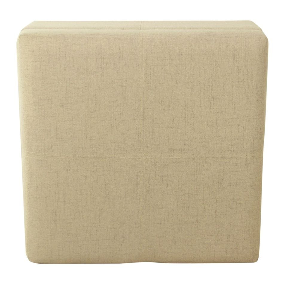 HomePop Luxury 28 Inches Square Storage Ottoman