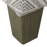 HomePop Luxury 28 Inches Square Storage Ottoman