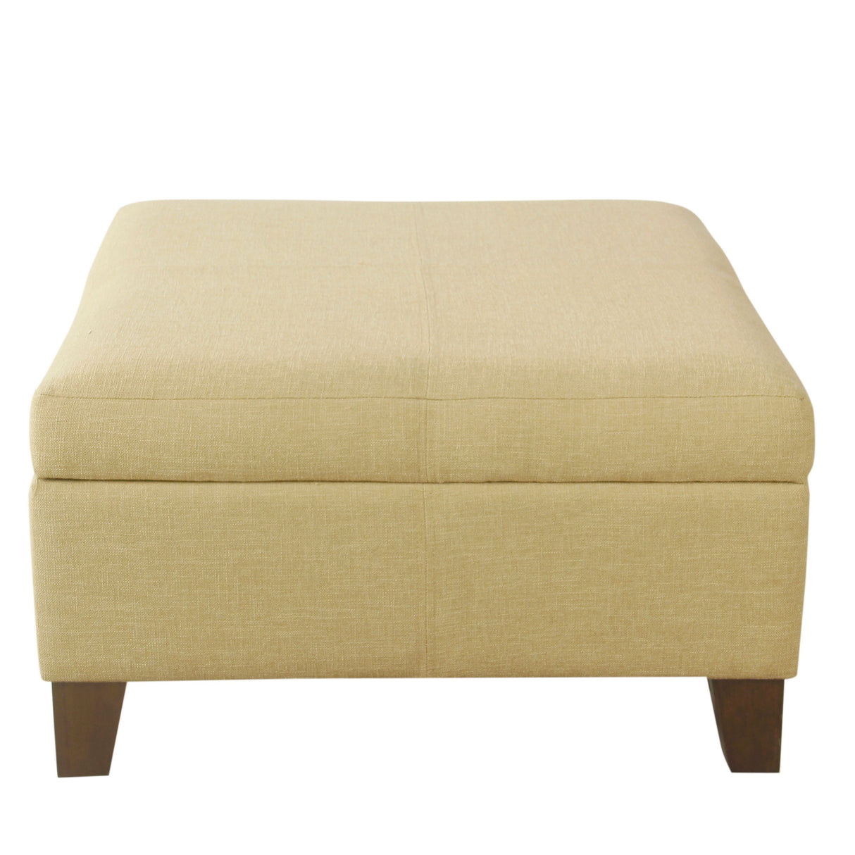 HomePop Luxury 28 Inches Square Storage Ottoman