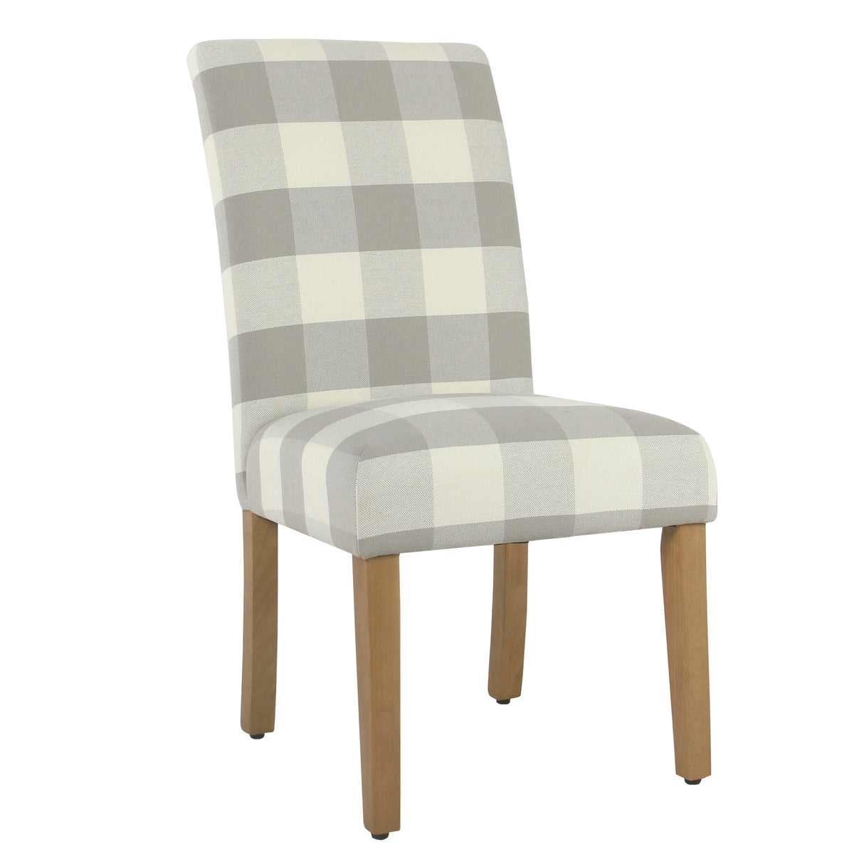 HomePop Parsons Dining Chair - Gray Plaid (set of 2)
