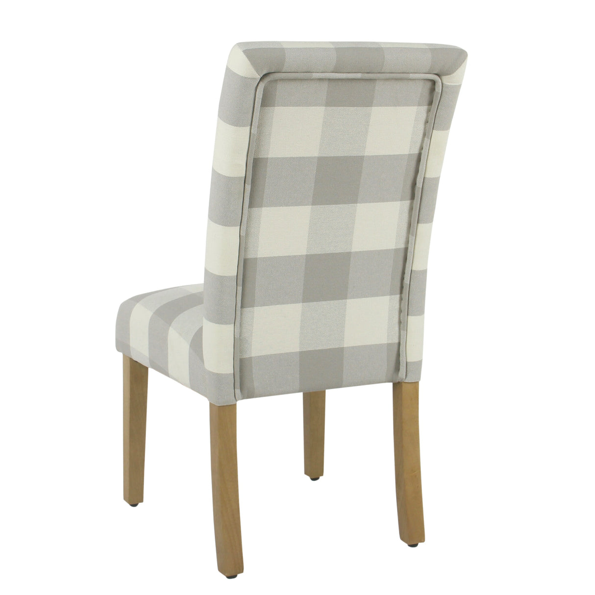 HomePop Parsons Dining Chair - Gray Plaid (set of 2)