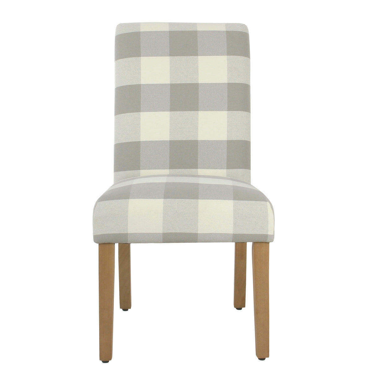 HomePop Parsons Dining Chair - Gray Plaid (set of 2)