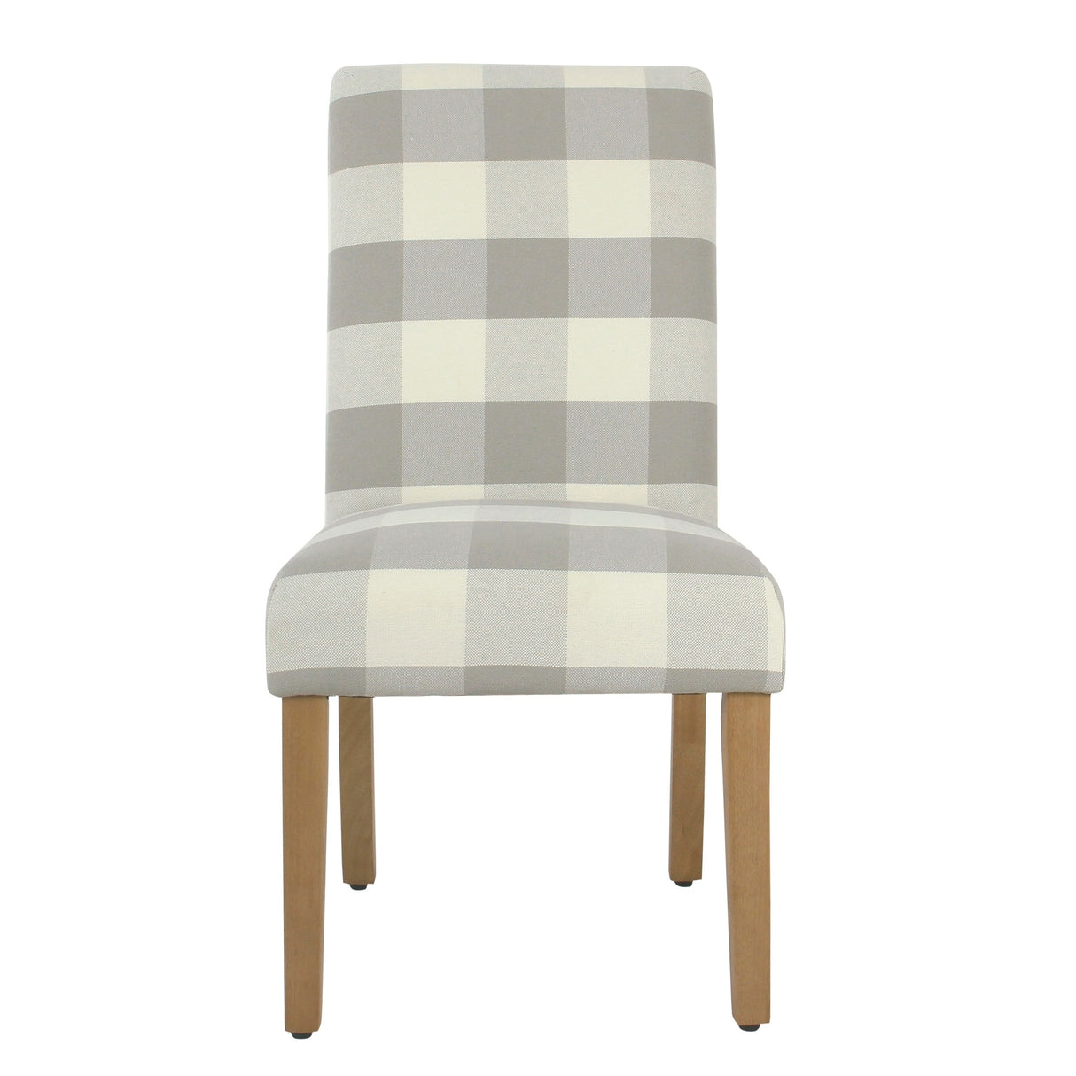 HomePop Parsons Dining Chair - Gray Plaid (set of 2)