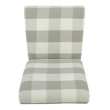 HomePop Parsons Dining Chair - Gray Plaid (set of 2)