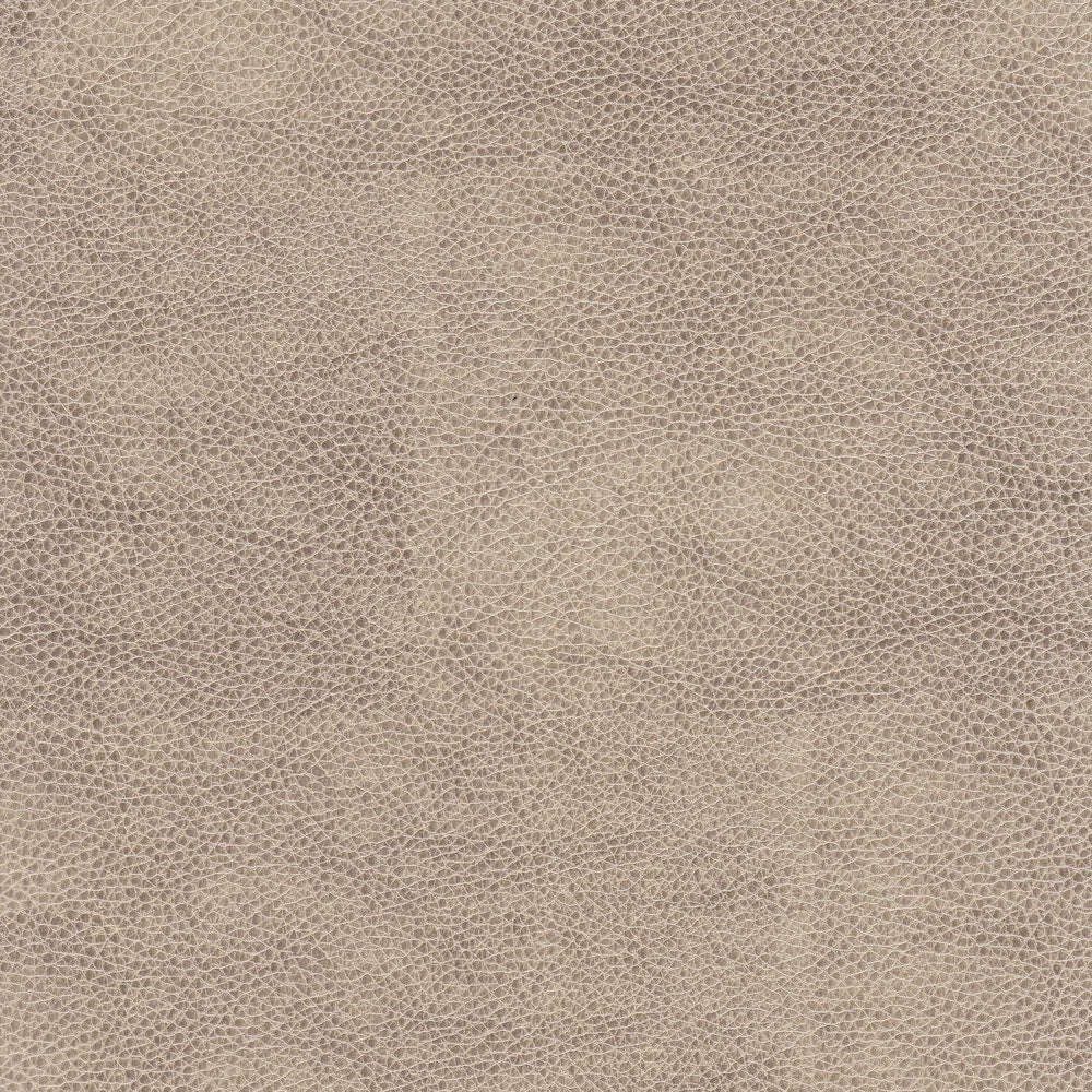 HomePop Round Faux Leather Storage Ottoman - Taupe
