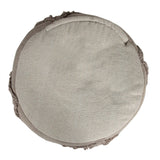 HomeRoots 18" Brown 100% Cotton Ottoman