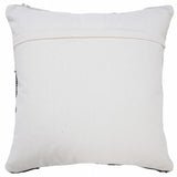 HomeRoots 20" X 20" Black And Off-White 100% Cotton Geometric Zippered Pillow