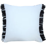 HomeRoots 20" X 20" Black Zippered Geometric Indoor Outdoor Throw Pillow - 22