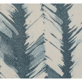 HomeRoots 20" X 20" Blue Linen Zippered Pillow