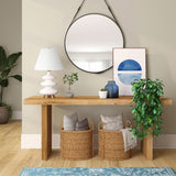 HomeRoots 26" Gold and White Glass Table Lamp With White Empire Shade - 16
