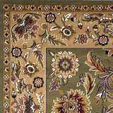 HomeRoots 2' x 8' Green or Taupe Traditional Runner Rug - 2' x 6' Runner - 2' x 6' Runner
