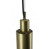 HomeRoots 3" X 3" X 39" G Brass Galvanised Iron Pendant Lamp - 39 x3 x3