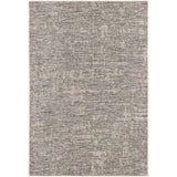 HomeRoots 3' x 8' Ivory and Gray Modern Weathered Runner Rug - 3' x 5' Oval