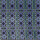 HomeRoots 5' X 7' Black Blue Green Area Rug - 5' Octagon
