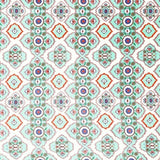 HomeRoots 5' X 7' Light Peach Light Aqua Oriental Area Rug - 5' Octagon