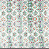 HomeRoots 5' X 7' Light Peach Light Aqua Oriental Area Rug - 5' Octagon