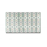 HomeRoots 5' X 7' Light Peach Light Aqua Oriental Area Rug - 5' Octagon