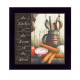 HomeRoots Heart Of The Home 2 Black Framed Print Wall Art