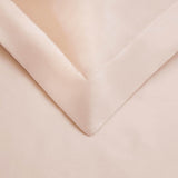 HomeRoots Pink Twin Cotton Blend 400 Thread Count Washable Duvet Cover Set
