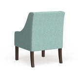 Homepop Modern Swoop Arm Accent Chair - Aqua Blue