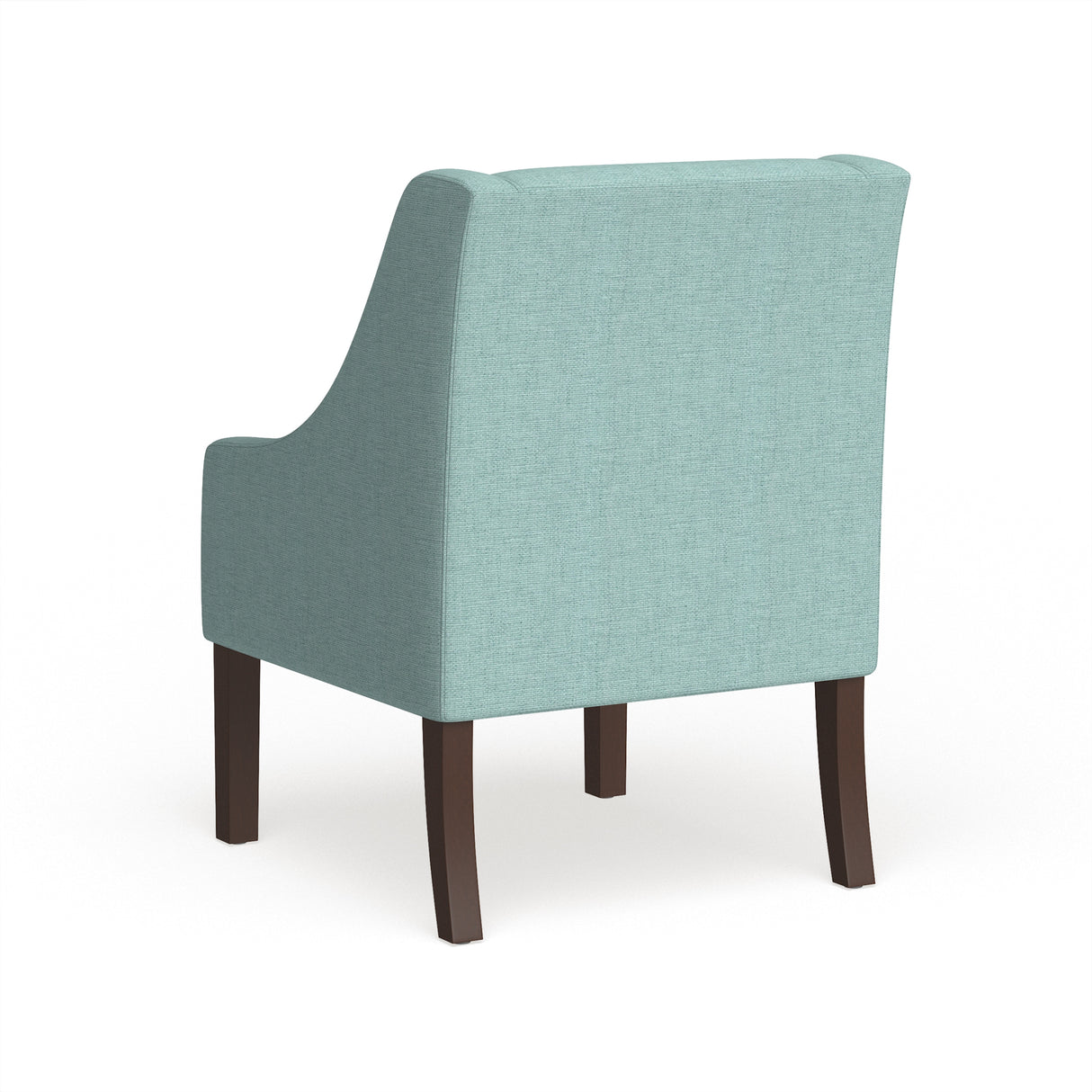 Homepop Modern Swoop Arm Accent Chair - Aqua Blue