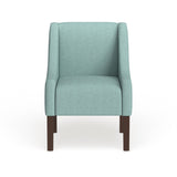 Homepop Modern Swoop Arm Accent Chair - Aqua Blue