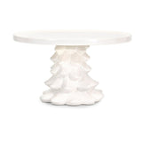 Homestead Christmas Tree Cake Stand - White - Benzara