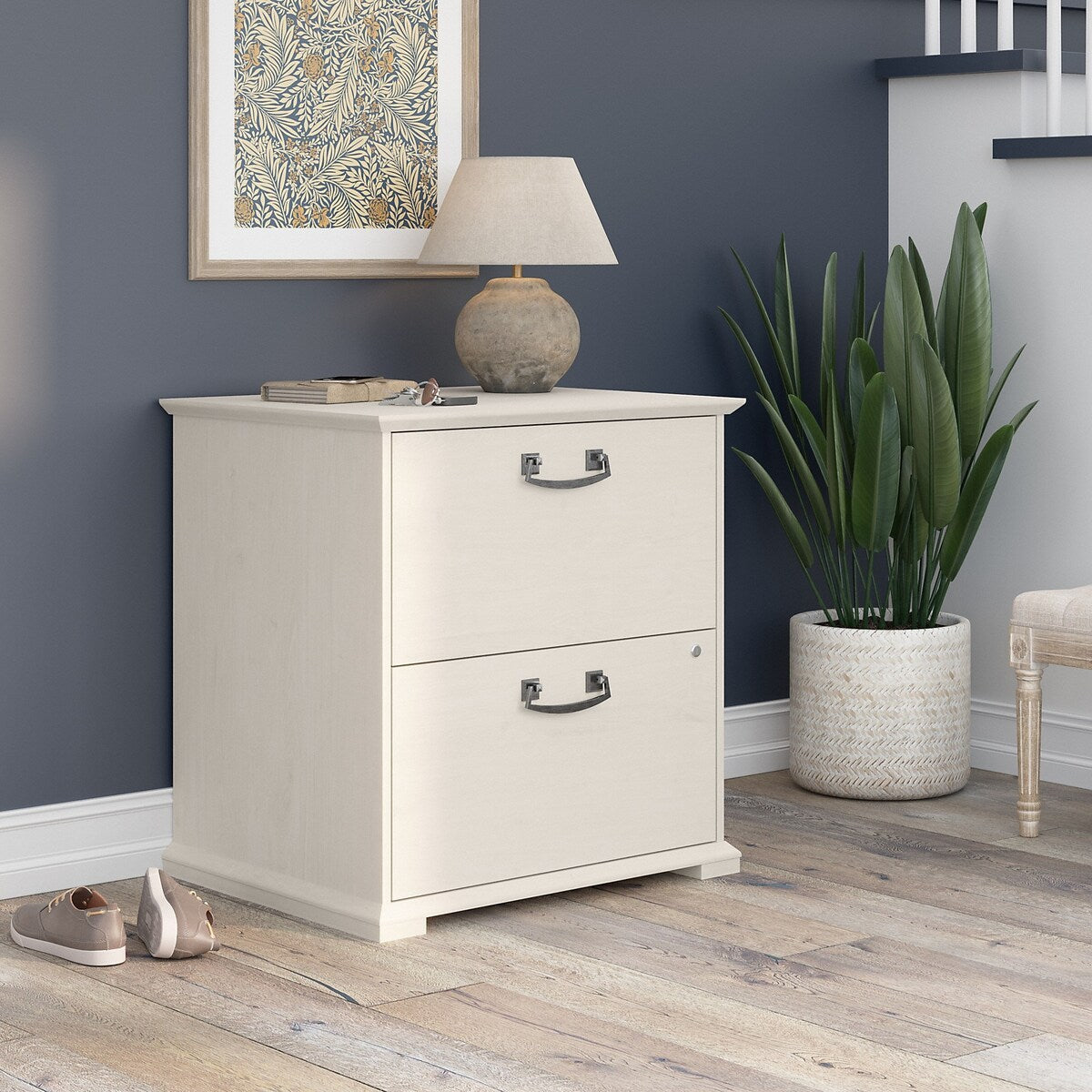 Homestead Farmhouse 2 Drawer Accent Cabinet by Bush Furniture