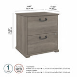 Homestead Farmhouse 2 Drawer Accent Cabinet by Bush Furniture