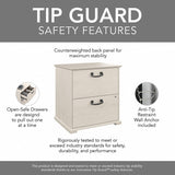 Homestead Farmhouse 2 Drawer Accent Cabinet by Bush Furniture