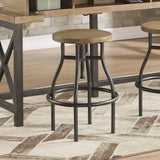 Carpenter Brown Metal Stool by Homestyles - 18" x 16" x 18"