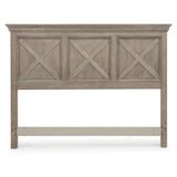 Homestyles Mountain Lodge Gray Wood Queen Headboard