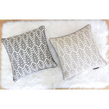 Homey Cozy Velvet Chevron Throw Pillow Cover & Insert - Set of 2