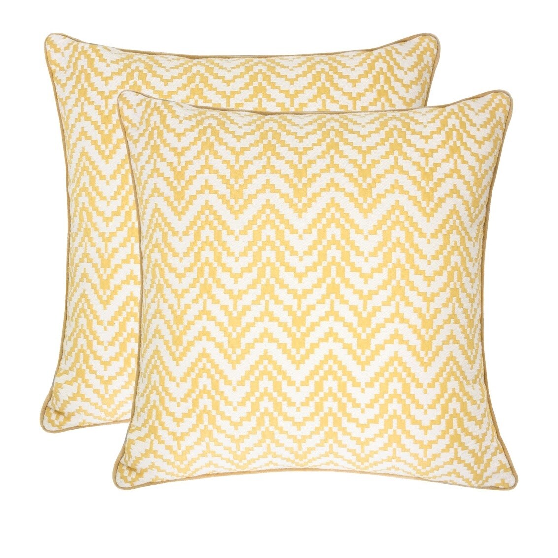 Homey Cozy Velvet Chevron Throw Pillow Cover & Insert - Set of 2