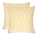 Homey Cozy Velvet Chevron Throw Pillow Cover & Insert - Set of 2