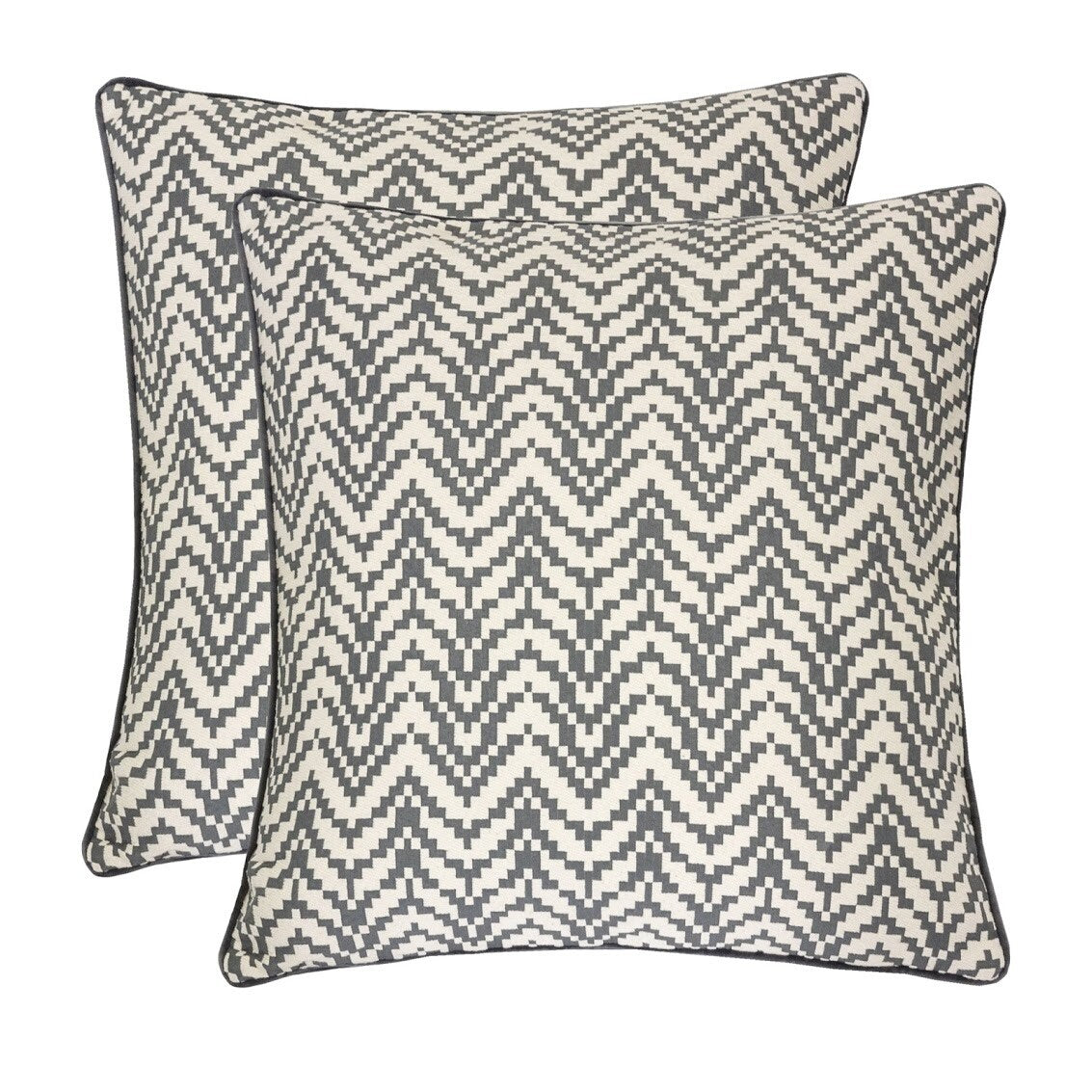 Homey Cozy Velvet Chevron Throw Pillow Cover & Insert - Set of 2