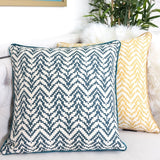 Homey Cozy Velvet Chevron Throw Pillow Cover & Insert - Set of 2