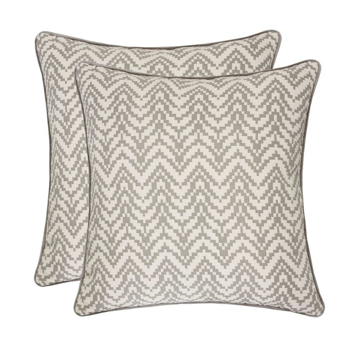 Homey Cozy Velvet Chevron Throw Pillow Cover & Insert - Set of 2