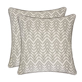 Homey Cozy Velvet Chevron Throw Pillow Cover & Insert - Set of 2