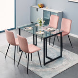 Homy Casa Upholstered Side Chair (Set of 4)
