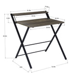 HomyLin 32" Folding Desk for Study Writing Office, No Assembly Needed