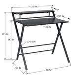 HomyLin 32" Folding Desk for Study Writing Office, No Assembly Needed