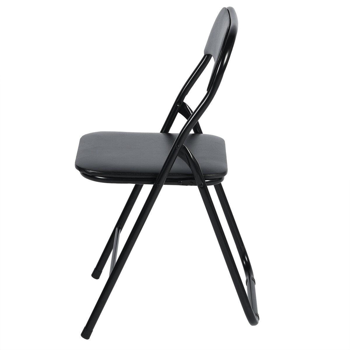 HomyLin Foling Chairs Padded Metal Foldable Conference Chairs Set